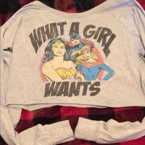 Long sleeve crop top